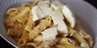 Pasta con crema di nocciole e mozzarella 26072023 ricettasprint