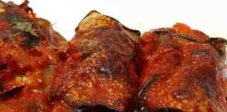 Polpette di carne avvolte nelle melanzane, con due passaggi hai preparato un pranzo completo