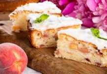 Torta soffice alle pesche sai cosa devi spalmarci super renderla più buona Scoprilo subito!