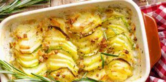 Gratin zucchine e patate pronto in 20 minuti, solo 4 ingredienti e la cena è pronta