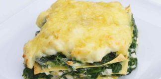 Lasagne agli spinaci, succulenti e con pochissime calorie, cosa aspettate a farle?