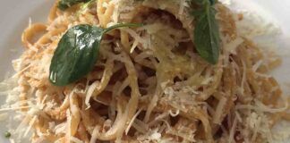 Linguine al formaggio con burro salvia e noci 24o82023 ricettasprint