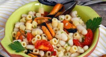 Pasta e fagioli con le cozze, e come fai a perderti un primo piatto come questo, la vera ricetta napoletana
