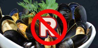 Le cozze si mangiano nei mesi senza R, qual è il motivo