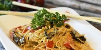 Spaghettini cremosi con verdure croccanti e pollo 25082023 ricettasprint