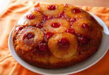 torta all'ananas rovesciata