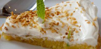 Finta crostata soffice al limone con crema di yogurt e granella di nocciole 06092023 ricettasprint