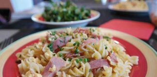 Fusilli alle noci fritte e prosciutto cotto 20092023 ricettasprint