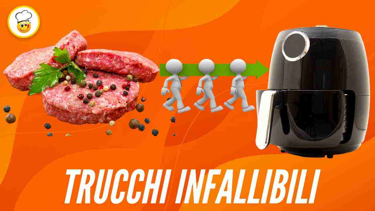 Hamburger cotti nella friggitrice ad aria: segui i nostri trucchi e saranno  morbidi e succosi 