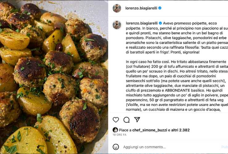 La ricetta super top di Lorenzo Biagiarelli - RicettaSprint
