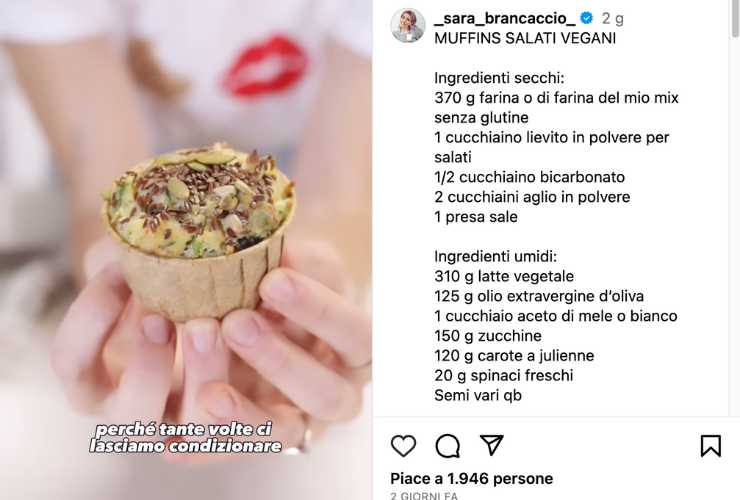 Muffin vegani salati | La ricetta perfetta di Sara Brancaccio 