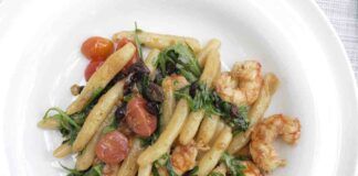 Pasta cremosa con gamberetti rucola e pomodorini 25092023 ricettasprint