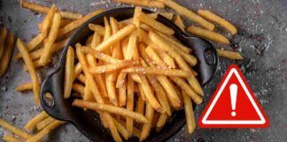 Acrilammide nelle patatine fritte, non arrivano buone notizie