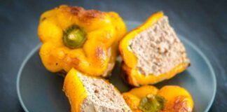 Peperoni ripieni al mix cremoso di carne e formaggi 29092023 ricettasprint