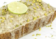 Plumcake di farine miste al lime e pistacchio 07092023 ricettasprint