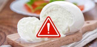 Mozzarella di bufala contaminata da soda caustica, un arresto