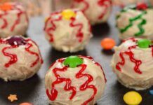 Occhi di Halloween terrificanti a vedersi, ma buonissimi già al primo assaggio