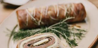 Rotolo al mix di carne con crema di castagne e provola, per una cena fantastica e sorprendente ricettasprint.it