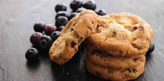 Stanca dei soliti cookies Che ne dici di questi, si preparano con i mirtilli, stuzzicanti e speciali