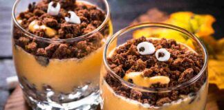 Tiramisù al cioccolato per festeggiare Halloween mostruoso, ma talmente buono che conquisterà i piccoli di casa