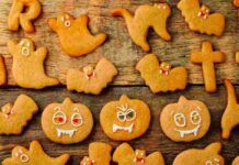 biscotti di Halloween arancioni