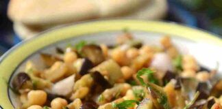 insalata melanzane e ceci