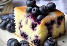American cake ai mirtilli - RicettaSprint