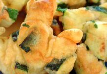 Nuvolette di zucchine in pastella