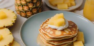 Goditi una colazione super ogni mattina, ecco i Pancake fit all'ananas, perfetti per un buongiorno leggerissimo ma goloso! ricettasprint.it
