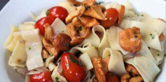 Pappardelle ai funghi fritti, un'idea semplice ma originale per il pranzo di oggi! ricettasprint.it