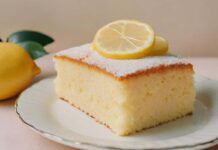 Torta acqua e limone, profumata delizia leggera come una nuvola ricettasprint.it