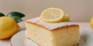 Torta acqua e limone, profumata delizia leggera come una nuvola ricettasprint.it