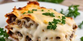 lasagna rustica salsiccia ricotta funghi ricettasprint