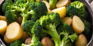 Broccoli e patate sformato con 160 calorie - RicettaSprint