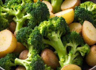 Broccoli e patate sformato con 160 calorie - RicettaSprint