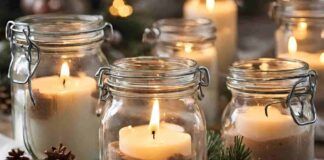 Candele di natale con meno di 2 euro - RicettaSprint