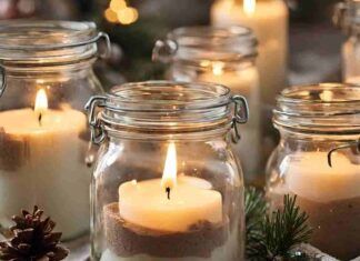 Candele di natale con meno di 2 euro - RicettaSprint