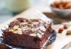 Merendine al cioccolato e mandorle senza burro e uova, solo 160 calorie a fetta, perfette a merenda