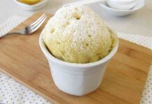 Mug cake allo yogurt, leggera e dietetica nella sua versione light. Un dessert quando vuoi senza troppi sensi di colpa