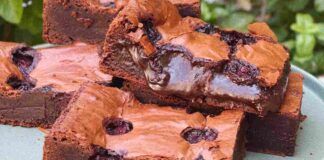 Brownies fondenti all'amarena: con la mia versione cremosa prepari una merenda da sogno