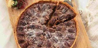 Mi erano avanzate delle noci dopo le feste e ci ho fatto questa crostata al cioccolato: è finita subito!
