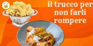 I paccheri si rompono ogni volta in cottura Hai sempre sbagliato fino ad ora