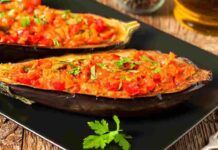 Non avevo fatto mai le melanzane così, non friggi e non sporchi e sono fantastiche: l’unico problema, finiscono subito Melanzane al forno
