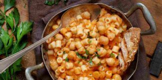 Oggi la pasta e ceci la facciamo così come quella delle vecchie trattorie, sarà una bomba