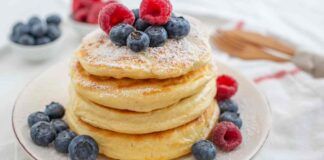 Questi pancake li faccio colazione, non avanzano mai sono super leggeri solo 90 Kcal, ai più piccoli piacciono