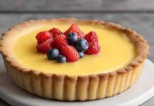 Torta con la crema pasticcera - RicettaSprint