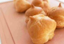 mini bignè al forno