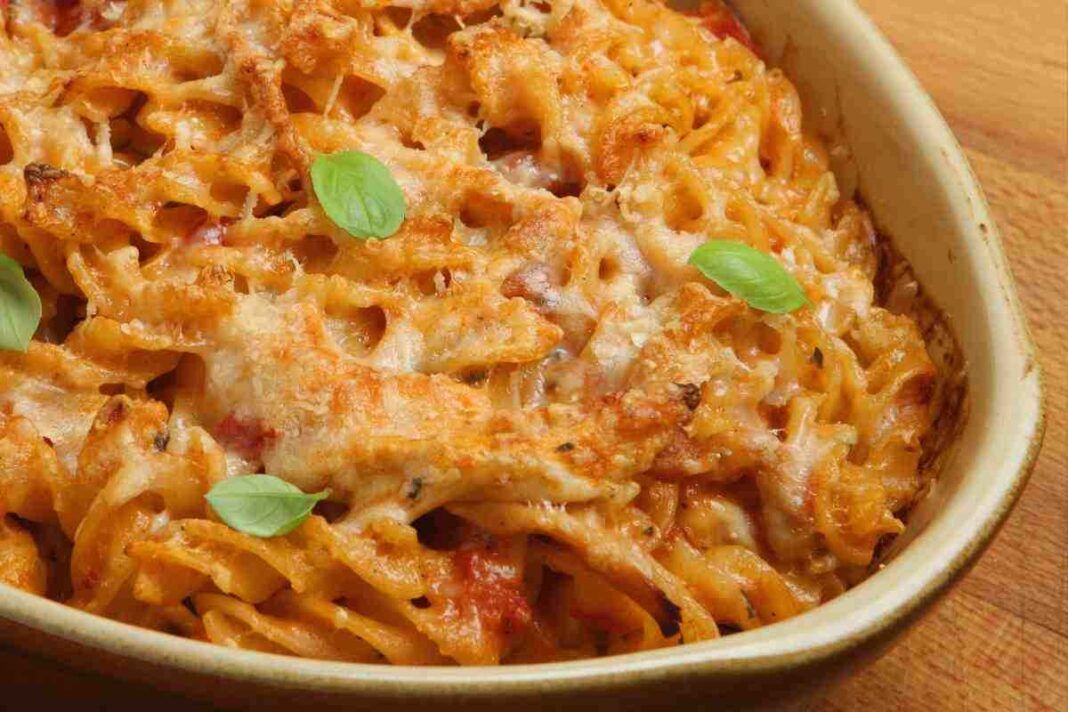 Pasta al forno super gustosa e gratinata avevo solo questi ingredienti