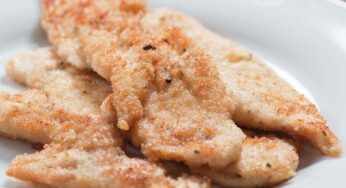 La mia fettina panata è diversa, senza uova: non la friggo e contiene solo 180 kcal, che fai non te ne mangi 2 a pranzo