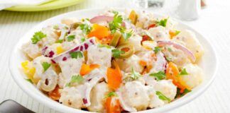 Basta con la solita insalata di patate, io la faccio cremosa e aggiungo sempre questi ingredienti, vivacità e gusto in una sola portata